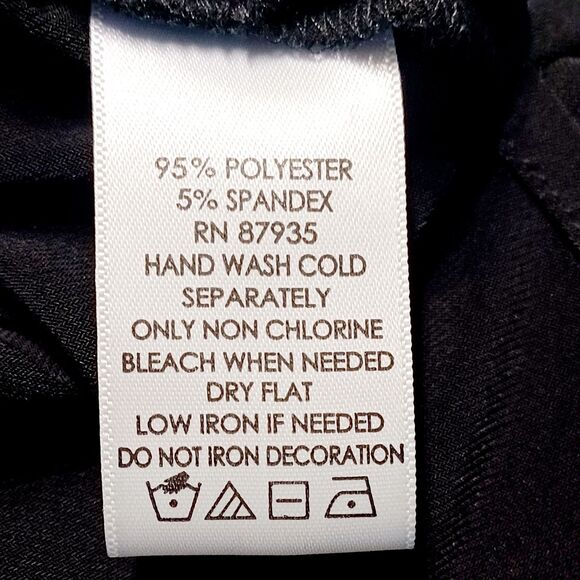 Susan Graver Black Women's Embellished Jacket And Shell 2-pc  Set Size 2X - Picture 7 of 13